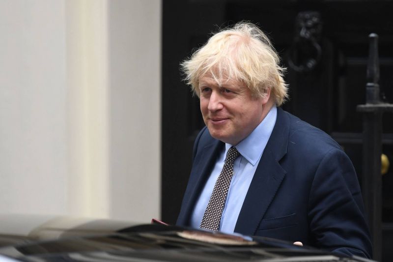Le Premier ministre britannique Boris Johnson quittant ses bureaux du 10 Downing Street, à Londres, le 3 juin 2020