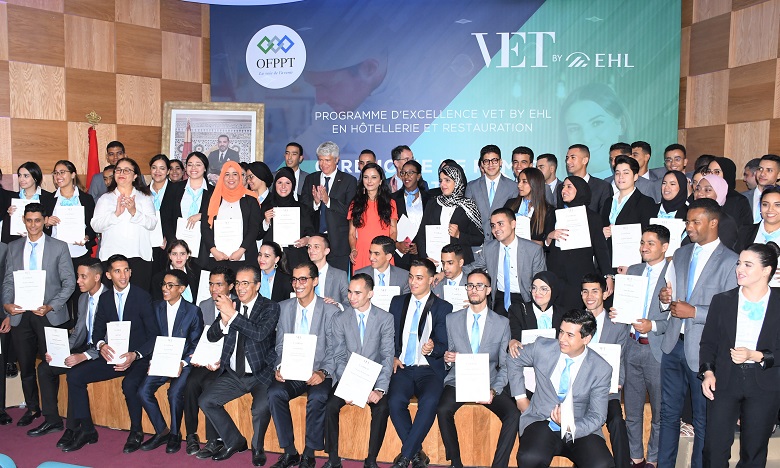 Hôtellerie & restauration : l’OFPPT et l’EHL célèbrent les premiers lauréats du programme "VET by EHL"