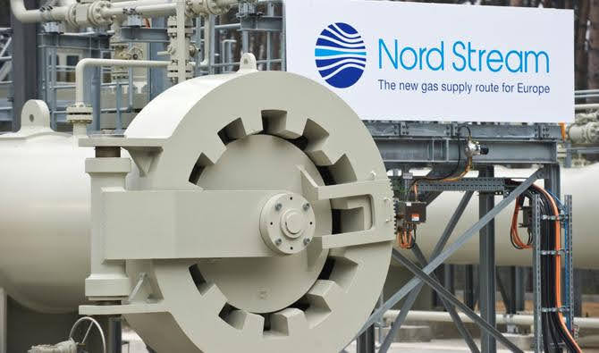 Gazoduc NordStream reliant la Russie et l'Europe