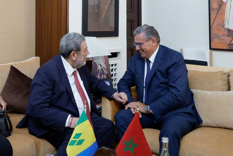 Le Chef du gouvernement Aziz Akhannouch a reçu, jeudi à Rabat, le Premier ministre de Saint Vincent et les Grenadines, Ralph Everad Gonsalves, qui effectue une visite de travail au Maroc.