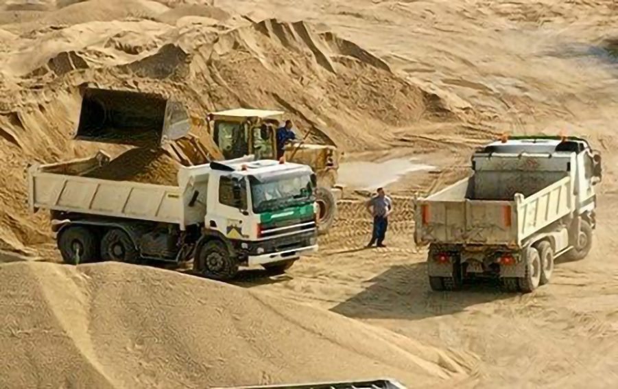 Près de 80% du sable extrait des carrières est non déclaré