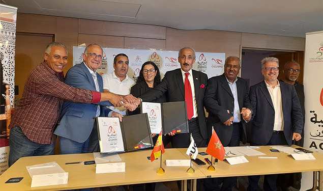 Cyclisme: Signature à Mohammedia d'une convention de partenariat entre la FRMC et son homologue espagnole